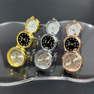 Mini Paar Uhr Ring Retro Paar Uhren Finger Uhr Ring Runde Quarz Uhren Frauen