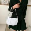 Neformální crossbody kabelky pro ženy s řetízkovým nylonovým jednobarevným ramenem