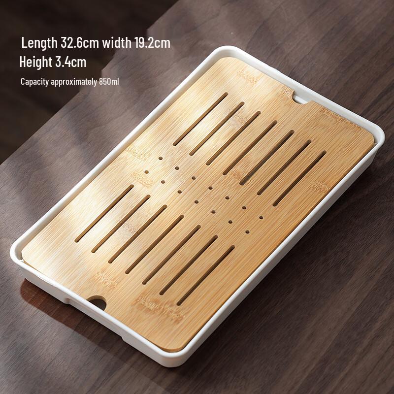 ME Modern Melamine Bamboo Tea Tray