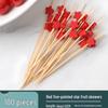 Qiwei Decorative Disposable Bamboo Fruit Picks & Skewers