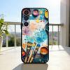Watercolors Set Paint Palette  Phone Case For Samsung  A73,72,71,53,52,51,22,91,80, Soft Black Cover