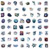 120 New Shark Cartoon Graffiti Stickers Decorative Skateboard Water Cup Hand Tent Waterproof Stickers