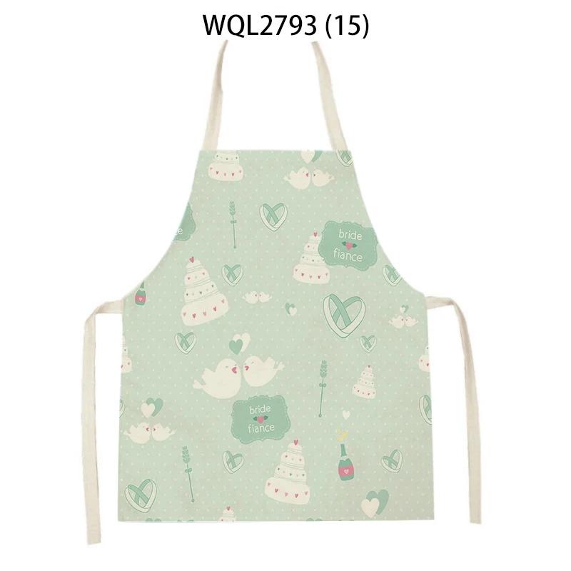 Cute Gifts Pattern Sleeveless Kitchen Aprons Home Decor Baking Accessories Household Cooking Pinafore Cleaning Tool Delantal