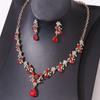 Luxury Flower Choker Necklace Set Vintage Necklace Set New Necklace Earrings Set  Women