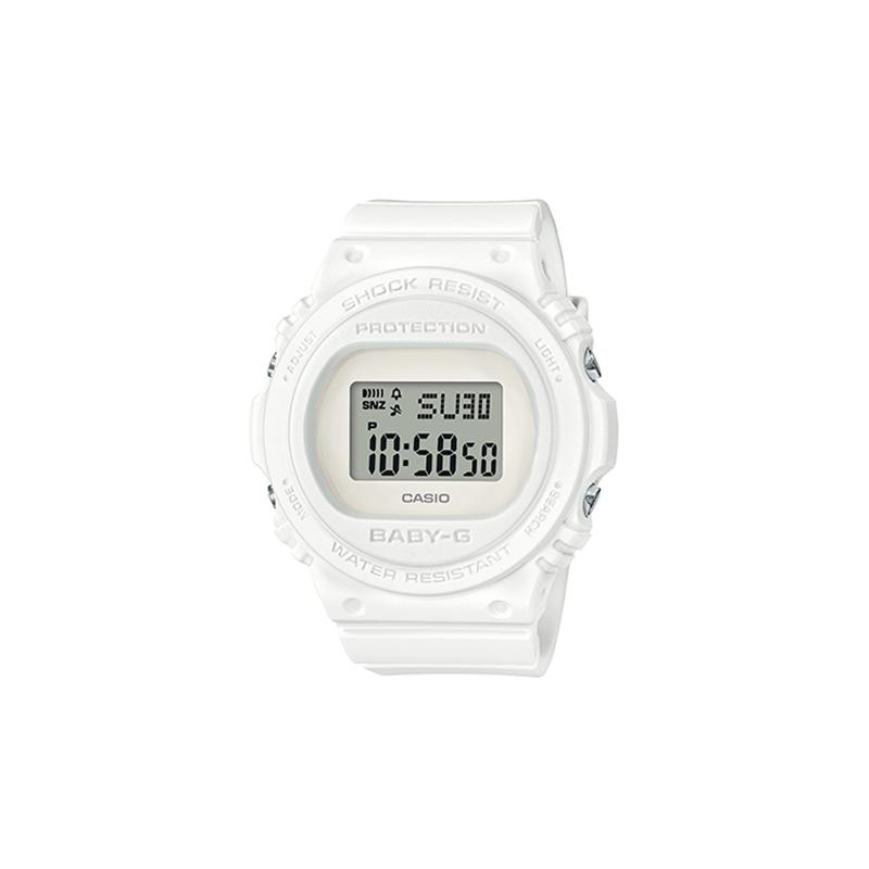 

Casio BABY-G series 200 meters waterproof quartz movement resin strap Japanese and Korean watch women s watch gray dial BGD-570-7PR серый