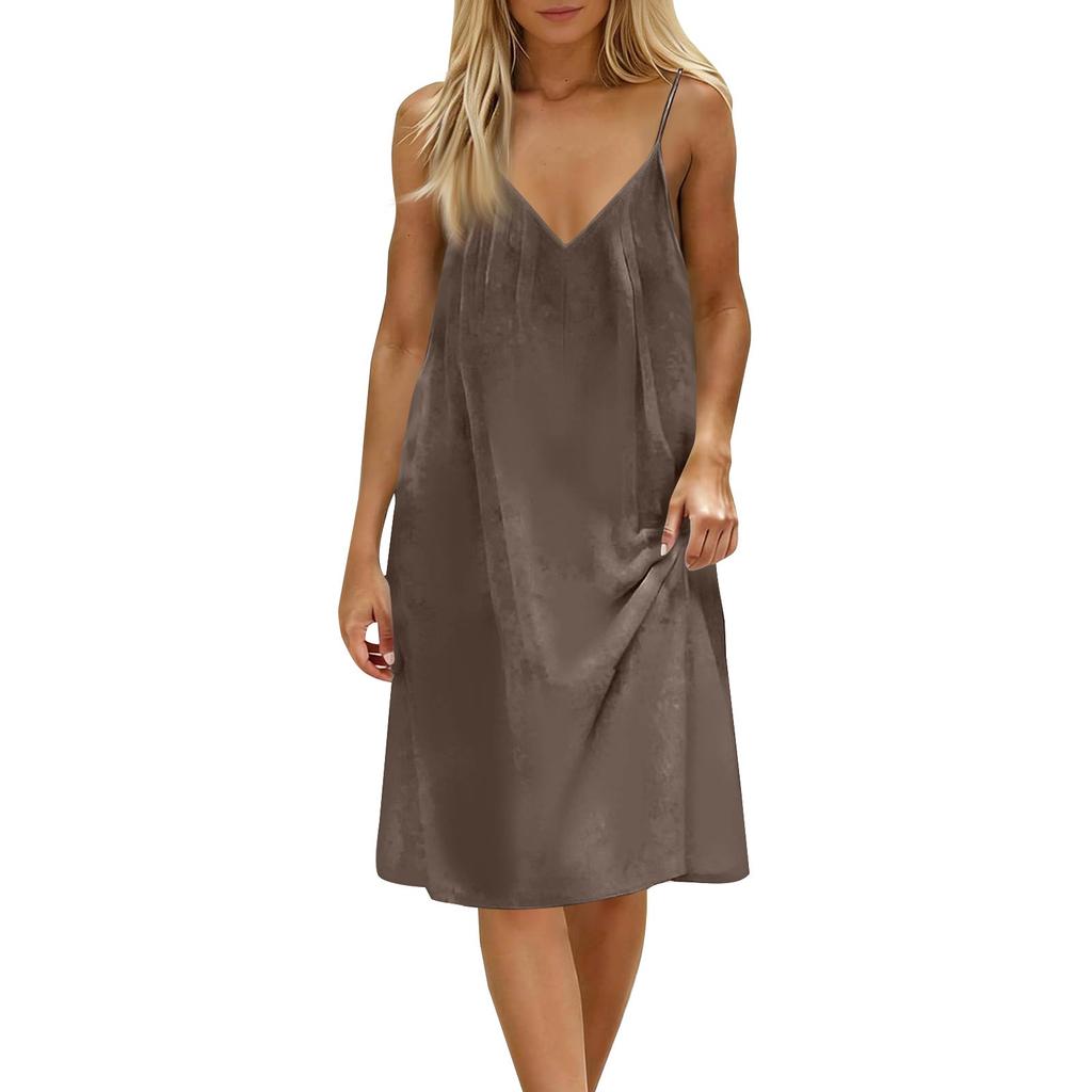 Women's Backless Strapless Dresses, Backless Loungewear Dress, Sleeveless, House Dress, Long Dress With Back Bow