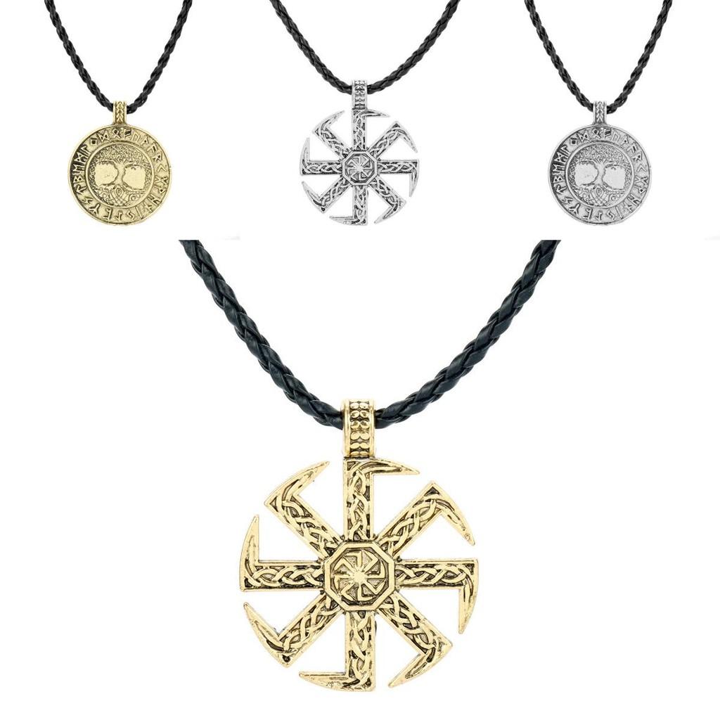 Nordic Jewelry Viking With Geometric Pendant And Electroplated Alloy For Gift For Travelers