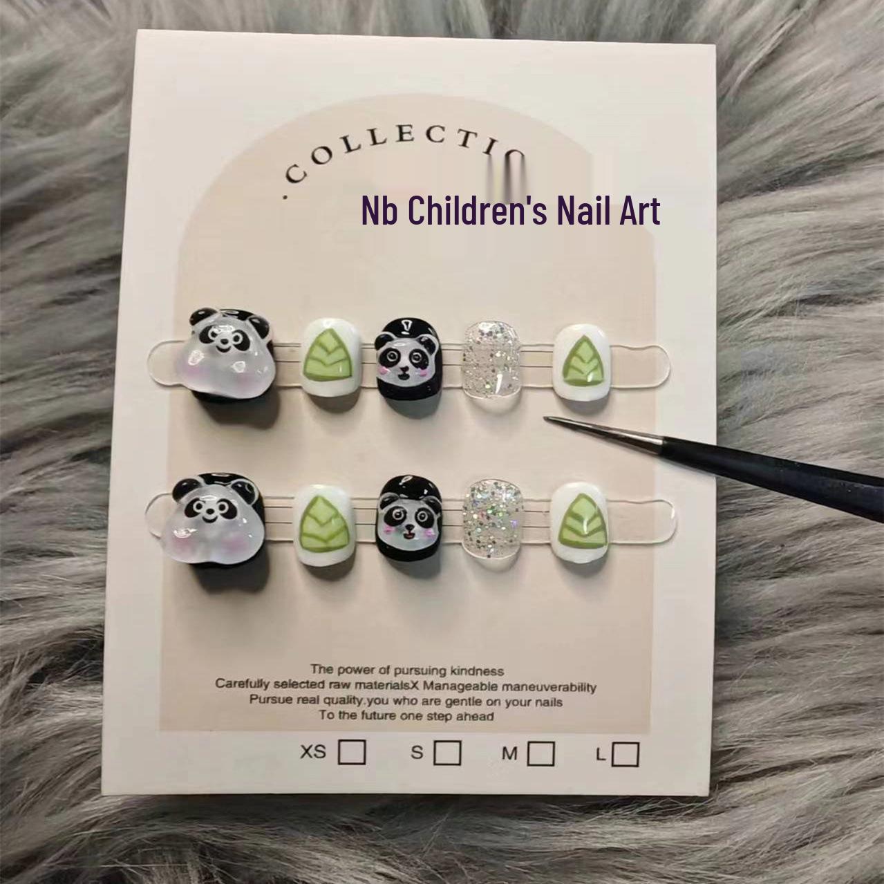 

Non-toxic Handmade Press-on Nail Tips for Kids (Ages 3-10) Large