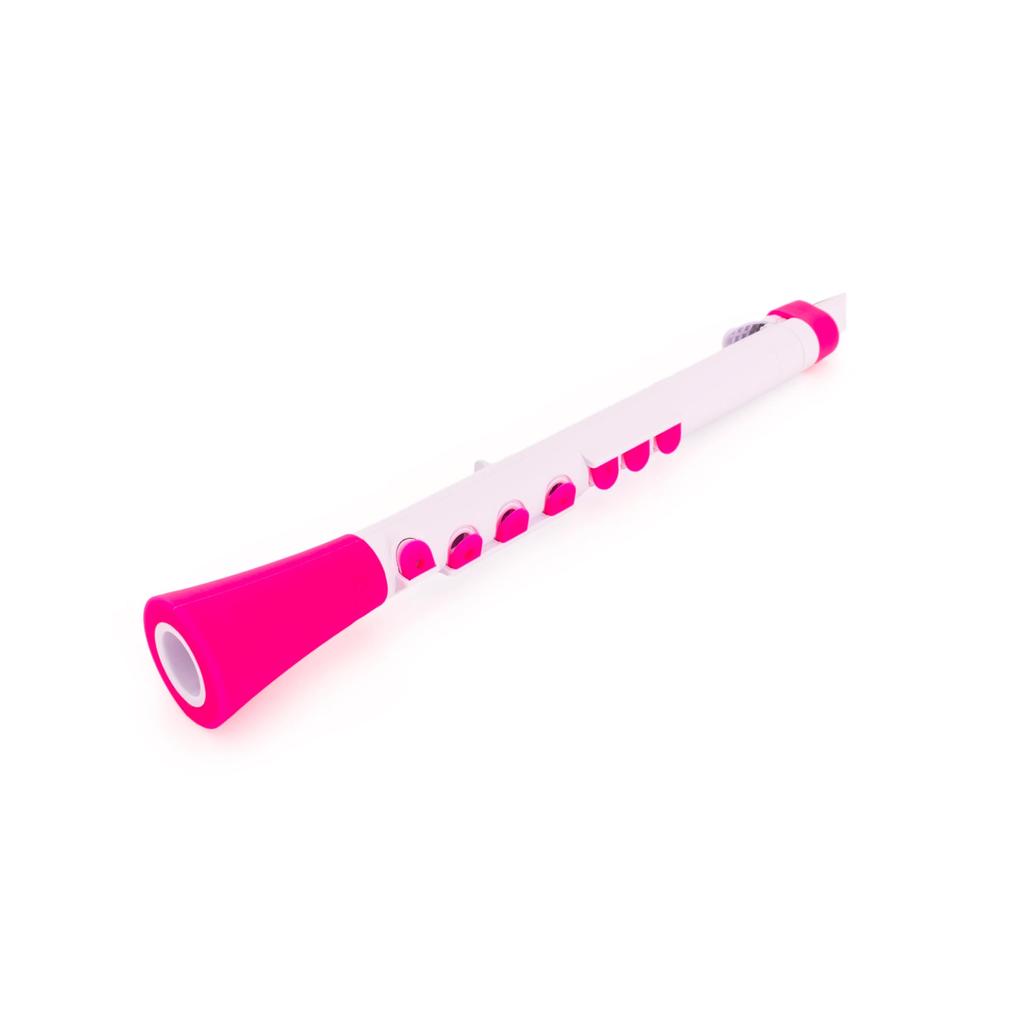 NUVO DooD Plastic Wind N430DWPK with dedicated 2.0 Instrument, White/Pink [Comes case]