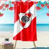 Red and White Shield Towel Beach Towel Quick-drying for Travel Outdoor Sports Jogging Beach and Swimming