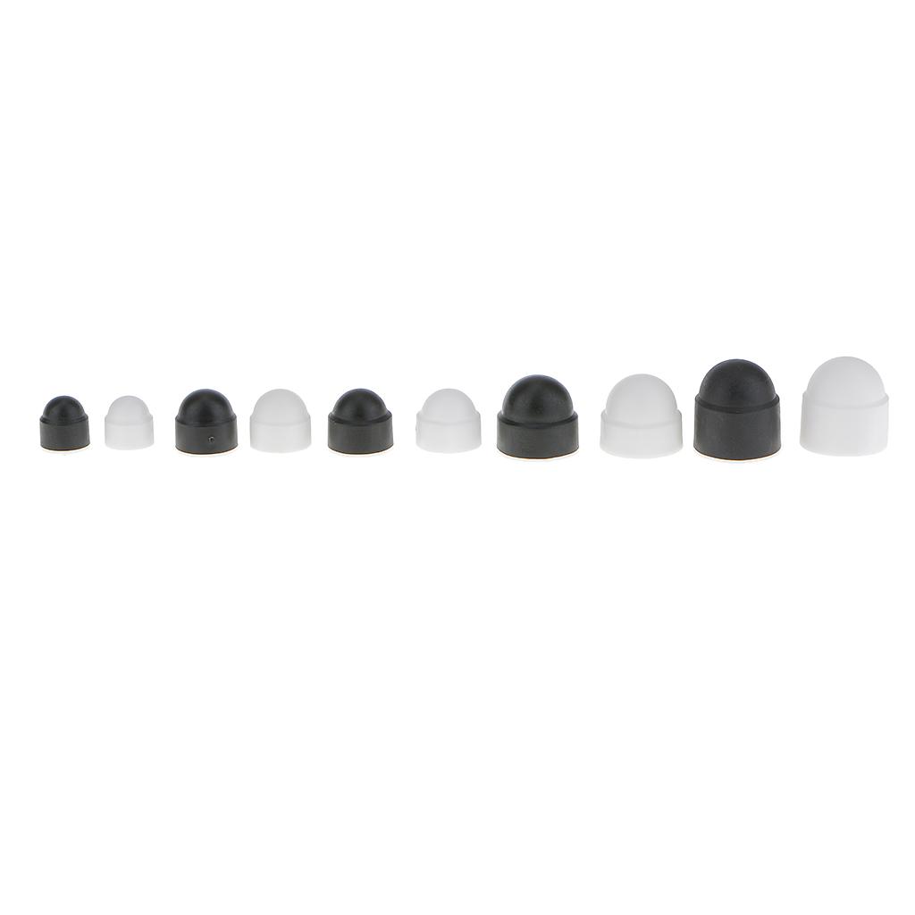 Dome Head Bolt Cap Plastic Screw Cover Caps Hex Nut Cover for Weatherproof Nut Protection in Home Projects