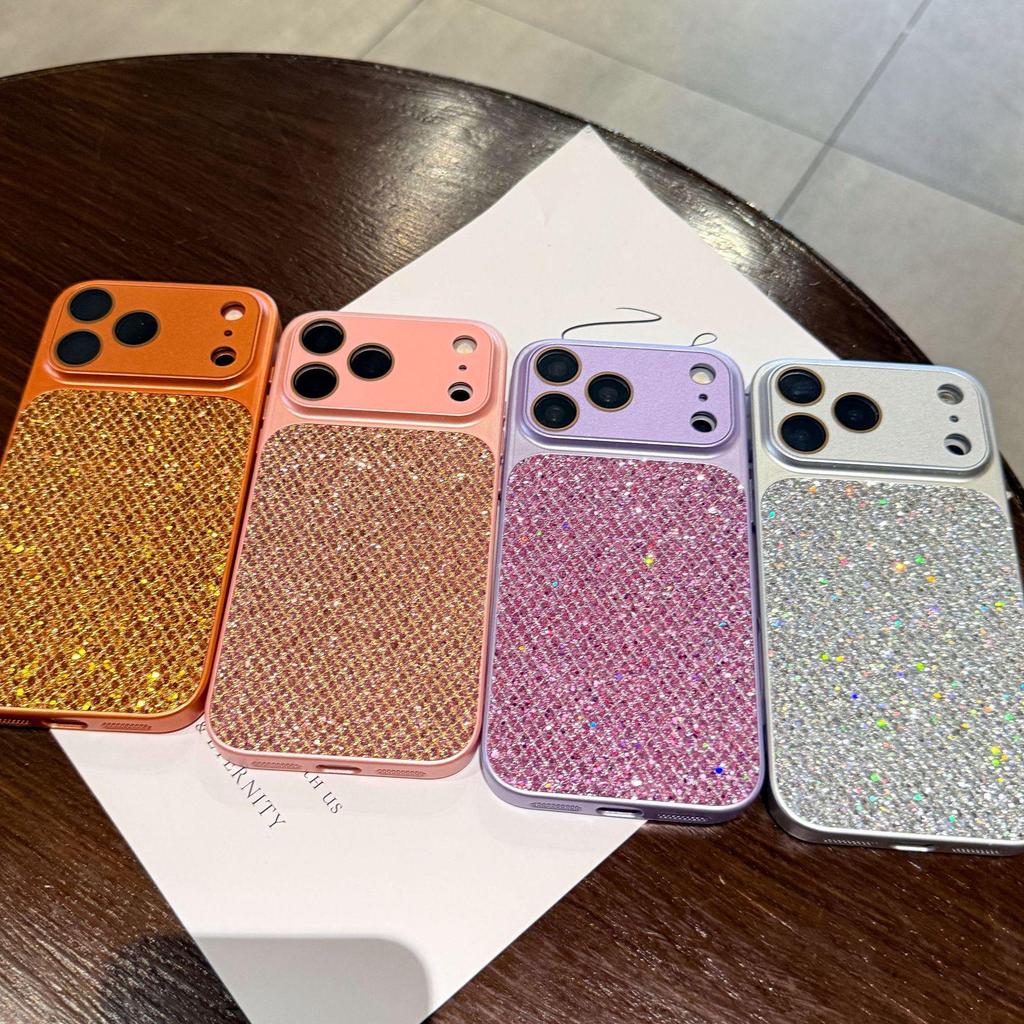 Transforms into 17 iPhone 16 Pro Max cases with high-flash sequins, suitable for Apple 14/15 Plus.