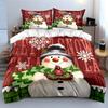 Let It Snow Snowman Set Bedding Duvet Cover Set Duvet Cover Pillowcases  (1*Duvet Cover 2*Pillowcases, without duvet insert)