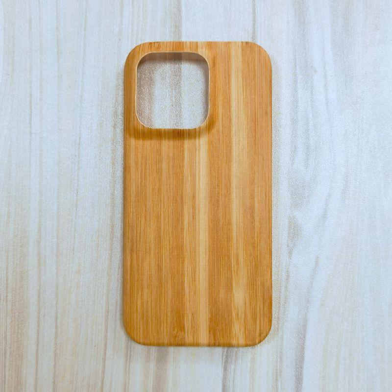 Wood Phone Case IPhone 15 Pro Max Natural Hard Protective Cover