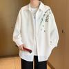 Weißes Hemd Herren Langarm Frühling und Herbst Neuer Chinesischer Retro-Stil
