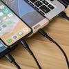3 In 1 Micro USB Type-C 3/5A Phone Fast Charging Cable Cord