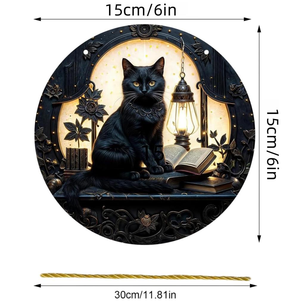 Acrylic Window Decoration Pendant Stained Cat On Desk Panel Decor Indoor Outdoor Garden Decor Or Housewarming Gift
