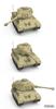 Meng-Model World War Toon Series German Heavy Tank King Tiger with Henschel Turret, Pre-Colored Plastic Model Kit MWWT021 (Tank)
