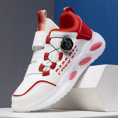 Men's Shoes Rotating Button Sneakers Autumn and Winter New Versatile Casual Running Shoes Teen Internet Celebrity Same Dad Shoes