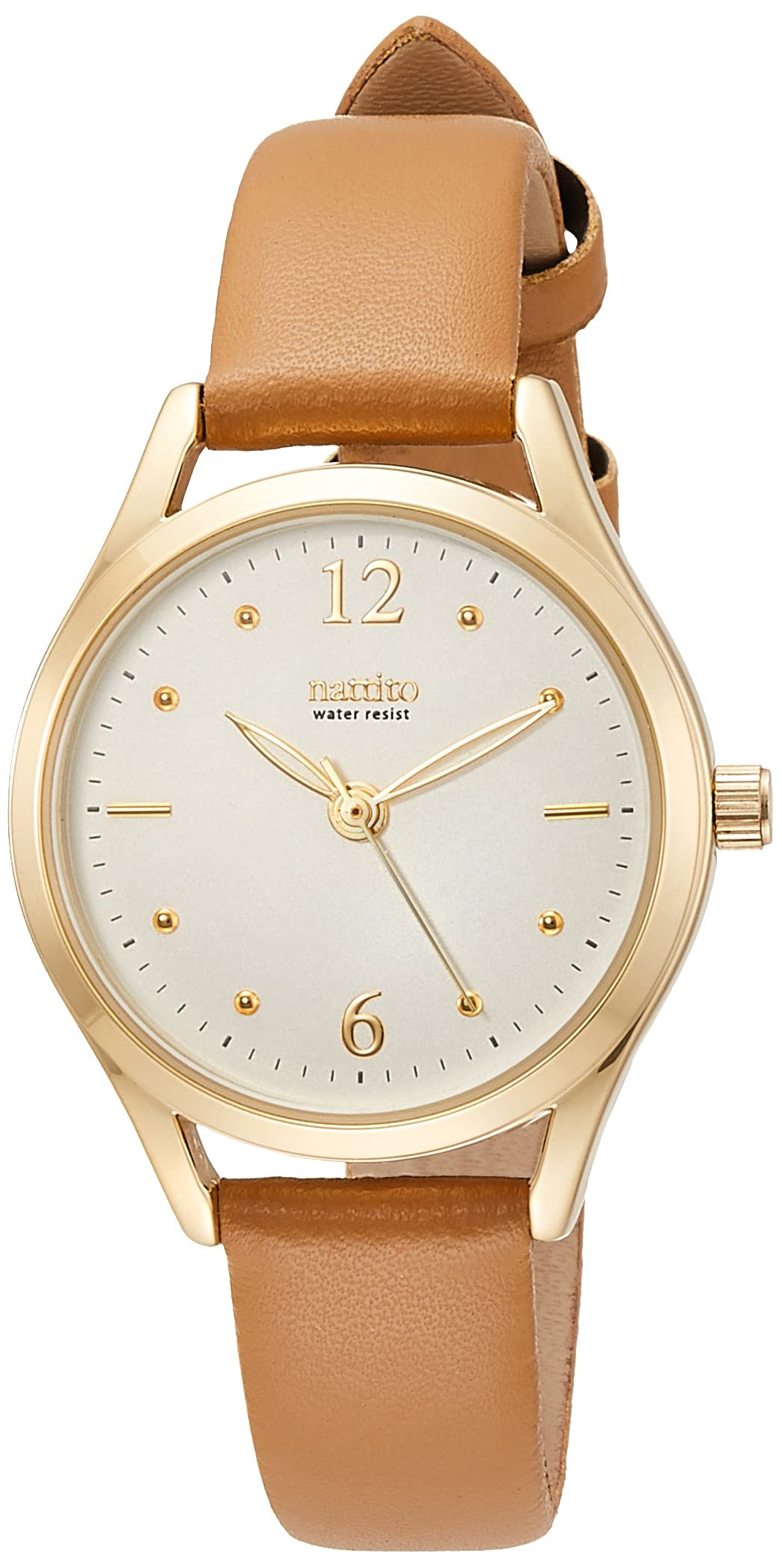 

WP Mira Waterproof Analog Watch with Leather Strap for Brown [Fieldwork] ST270-4 Women,