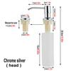 300ML Black For Kitchen Sink Soap Dispenser  ABS Dispenser Detergent Liquid Soap Bathroom Manually Press Soap Dispenser