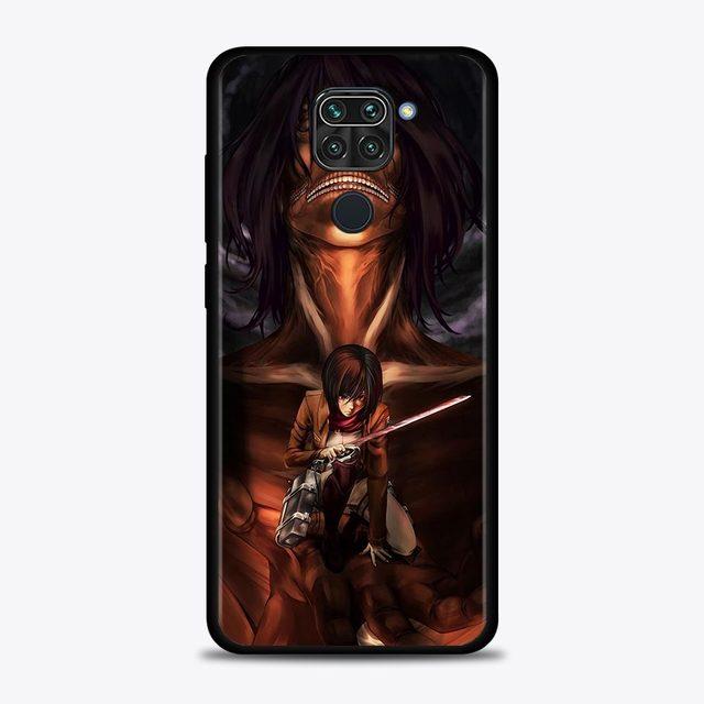 Case For Xiaomi Redmi Note 11 9 8 10 Pro 9s 8t 7 10pro Max Coque For Redmi 11 9 9c 9a 8 8a 7 7a Cover Attack On Titan Anime