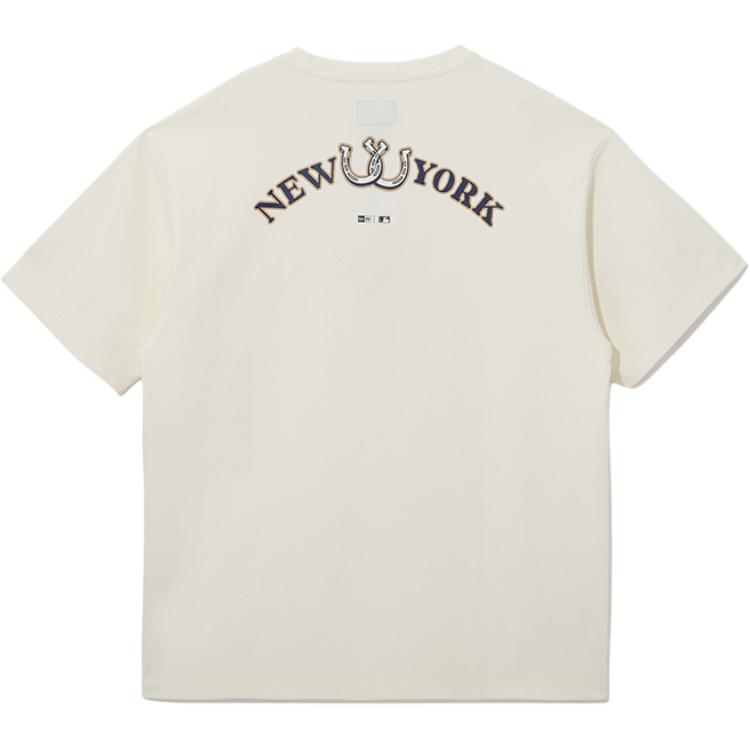 New Era FW25 MLB New York Yankees Seria Western Trend Nadruk z Logo z Tyłu Swobodny Okrągły Dekolt Krótki Rękaw Koszulka Unisex Koszulki 14726592