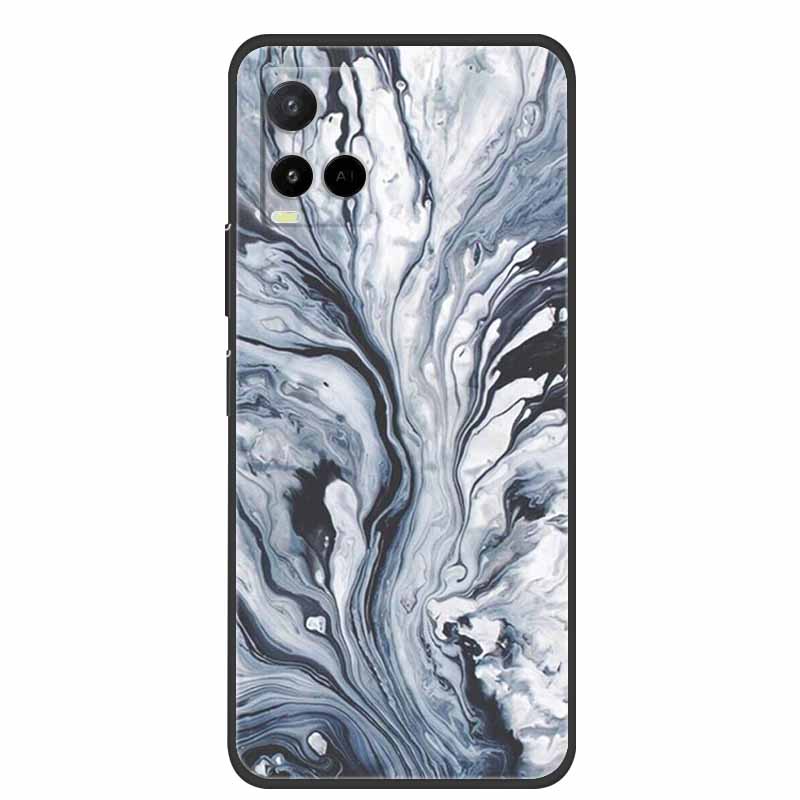 Marble Case For Vivo Y33s Silicone TPU Soft Phone Fashion Cover For Vivo Y33 S Case V2109 Funda Luxury Shockproof Cartoon Coque