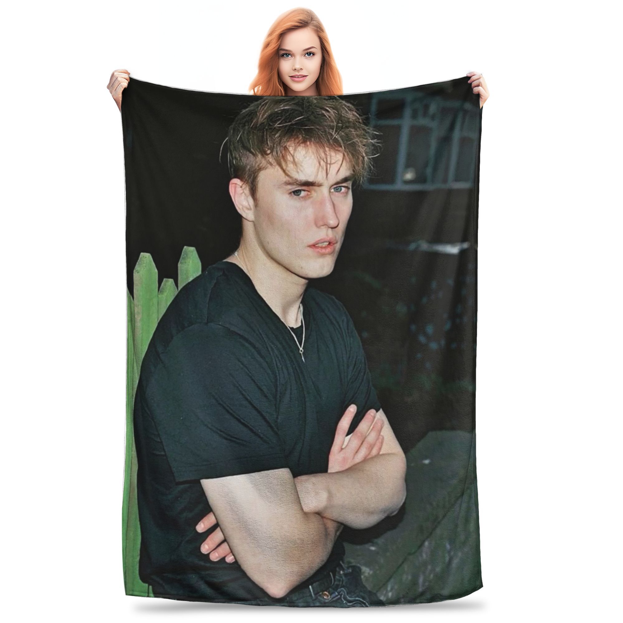 

Flannel Throw Blanket Sam Fenders Warm Plush Blankets Soft Bedspread for Bed Living room Home Picnic Sofa 80x120cm