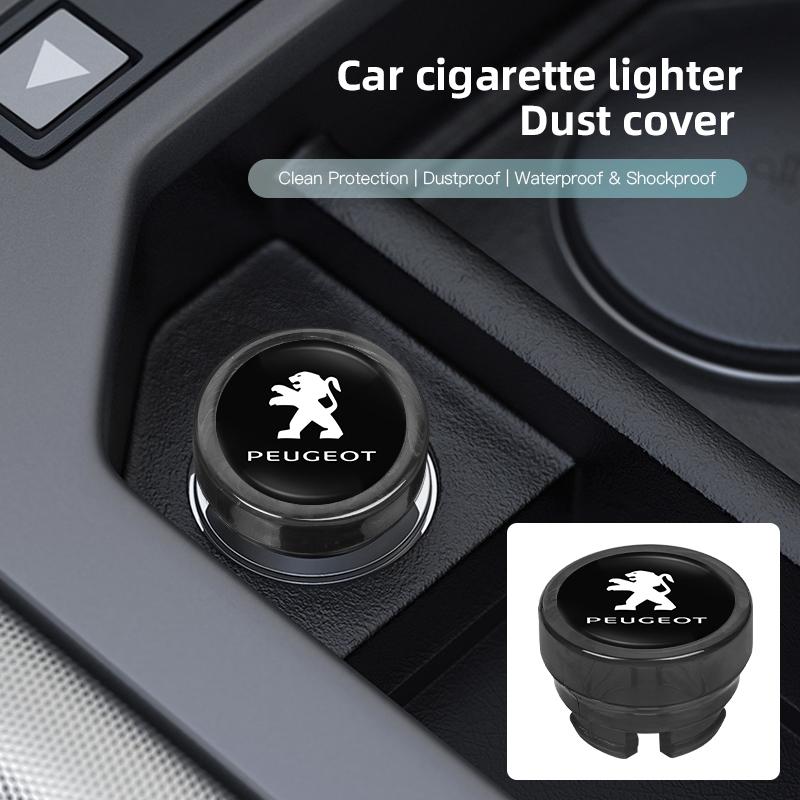 Car Cigarette Lighter Dust Proof Protect Cover Lighter Button For Peugeot 208 308 206 307 207 3008 407 508 2008 5008 301 406 408
