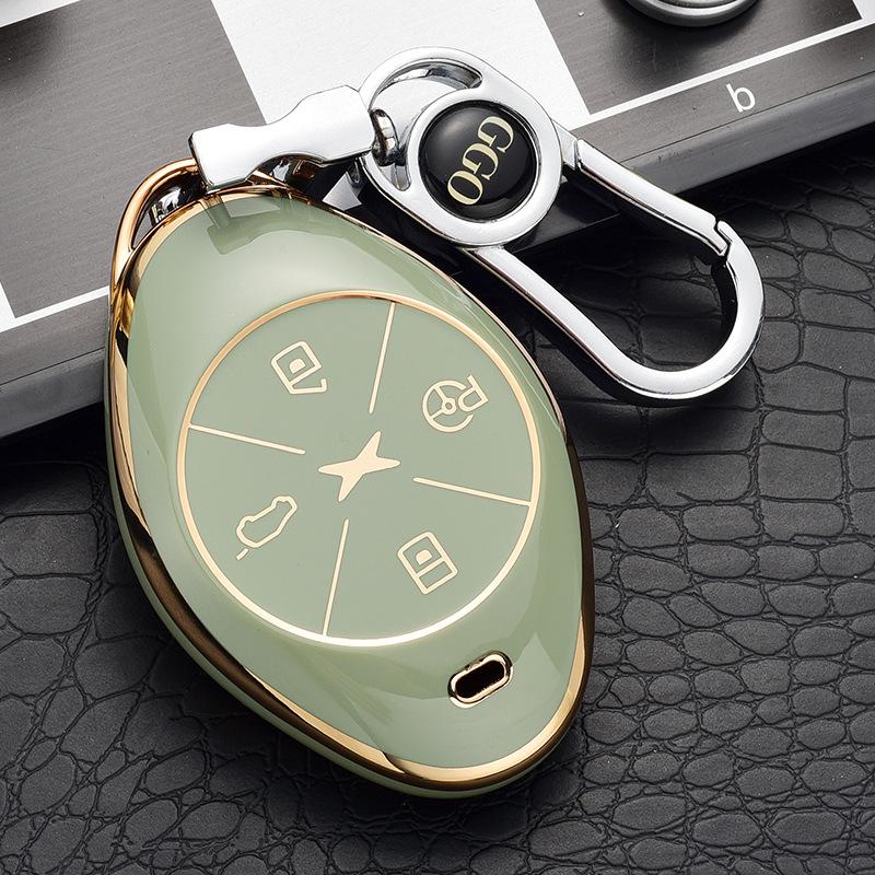 Luxury Key Case for 2021 Xpeng Motors G3/P7 - Unisex Full Cover with Buckle