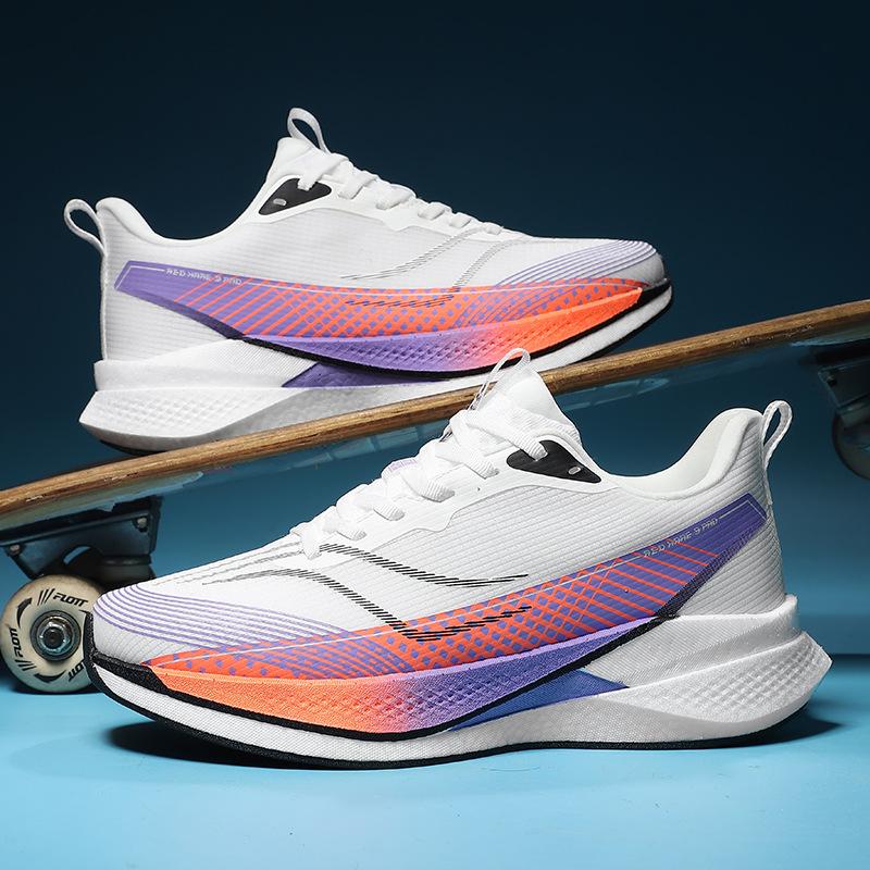 Men's Running Shoes Breathable Non-slip Lightweight Athletic Shoes Reflective Casual Sneakers