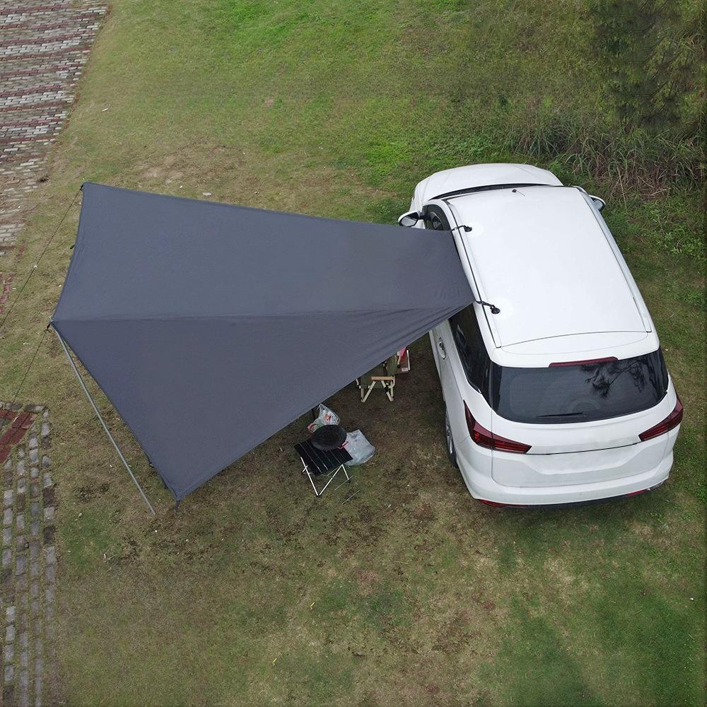 Outdoor Camping Tent Car Side Canopy Suction Cup Type Sunscreen Black Rubber Sunshade Outdoor Camping Car Rear Tent Sunshelter