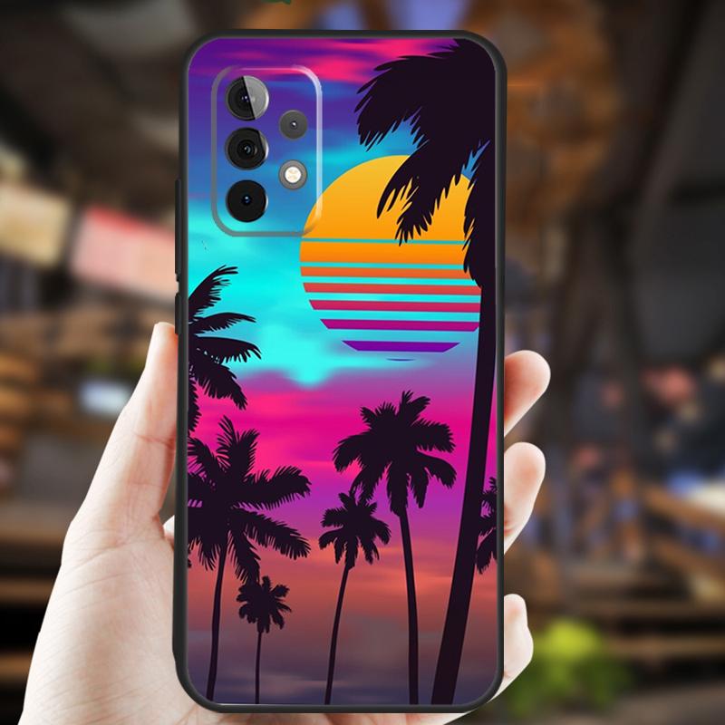 Synthwave Retro 80s Neon Case For Samsung Galaxy A34 A06 A05 A32 A16 A55 A36 A26 A54 A14 A22 A52 A35 A15 A53 A13 A56