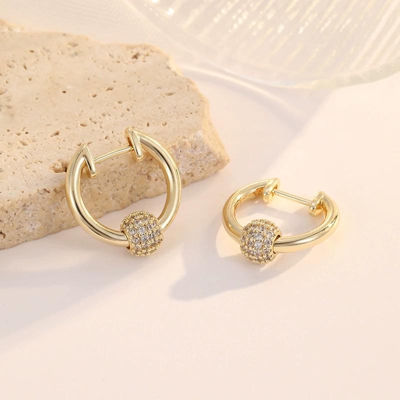 Mini Small Huggie Ear Bone Clip Ear Cuff Korean Fashion Gold Plated Triple Earring Set for Women for Gift