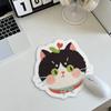 Cute Cat Cartoon Mouse Mat Anti-slip Girls Mousepad Creative Cute Mouse Pad  Universal