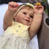 Lifelike 50cm Full Silicone Reborn Girl Dolls Maddie Waterproof Bath Shower Newborn Baby Doll Toys for Kids Cute Smiling Simulation Doll Children Gift