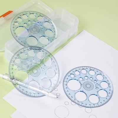 Daire Yapıcı Temizle Ölçekli Çizim Plastik Şeffaf 360 Derece İletki Okul Malzemeleri