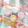 1 Roll Glittery Cute Cartoon Tape, Exquisite Cartoon Designs & Glitter Finish, Easy To Apply for Handmade Cards