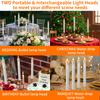 Flameless LED Taper Candles with Remote Timer Battery Operated Flickering Candlesticks for Wedding Halloween Christmas Decor