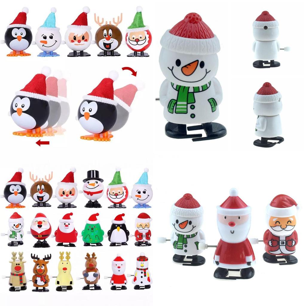 Charming Wind-up Walking Santa Snowman Reindeer Toys For Christmas Celebration