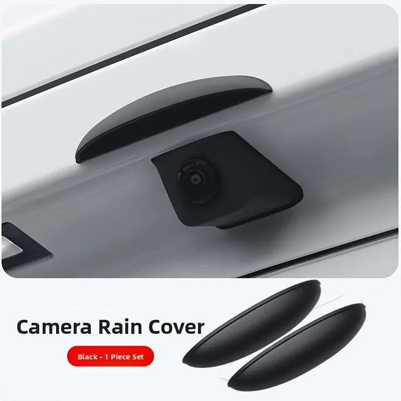 Car Rearview Camera Rain Shield Heavy-Duty ABS Waterproof Windproof Cover with Wide Base Design Compatible with SUV Sedan Truck