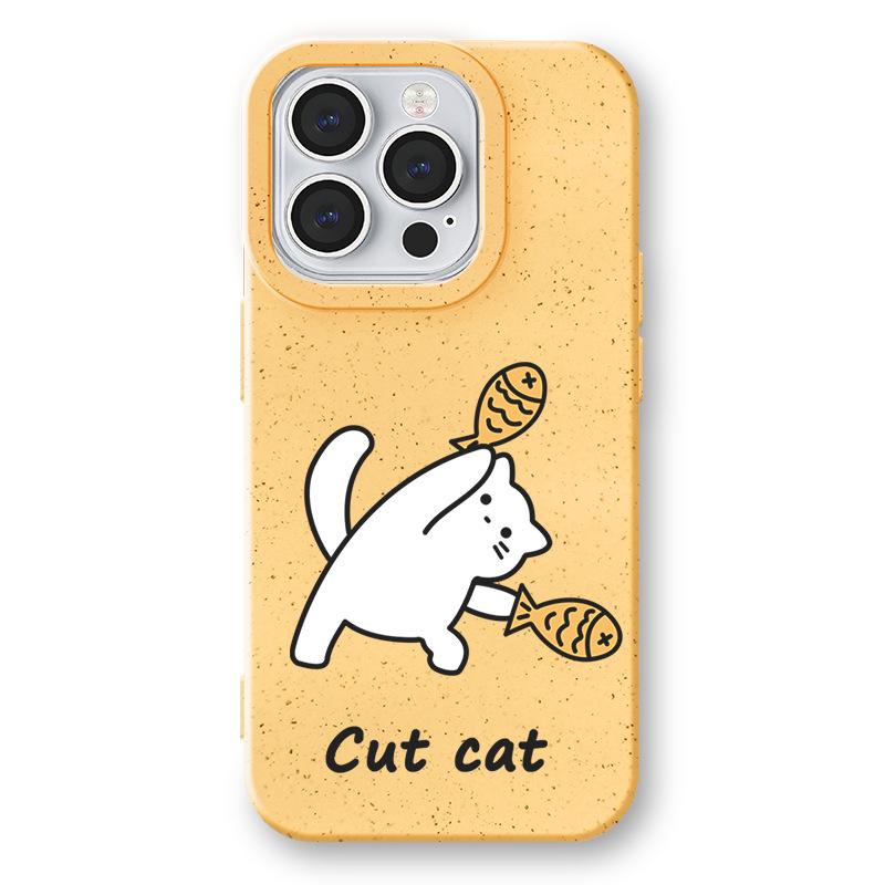 

Защитный чехол Zhitai Creative Wheat Shell для iPhone 11/13/14/15Pro/16ProMax iPhone 6 Plus/7 Plus/8 Plus