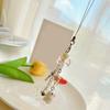 Fashion Star Rabbits Bead Hangings Pendant Phone Charm Lanyard Pocket Keychain Strap Bag Decoration Wallet Pendants