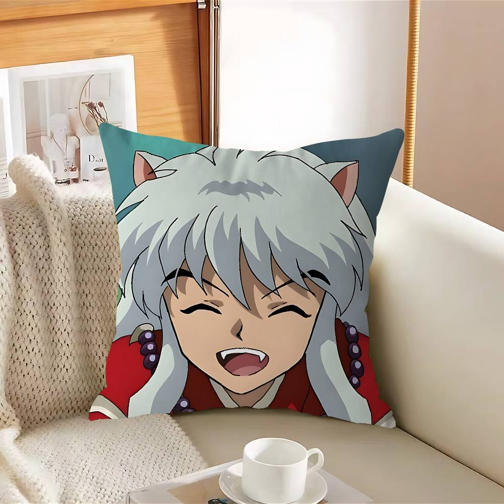 InuyashaeS Anime Pillow Case Removable Washable Cushion Cover – All-Season Soft Linen