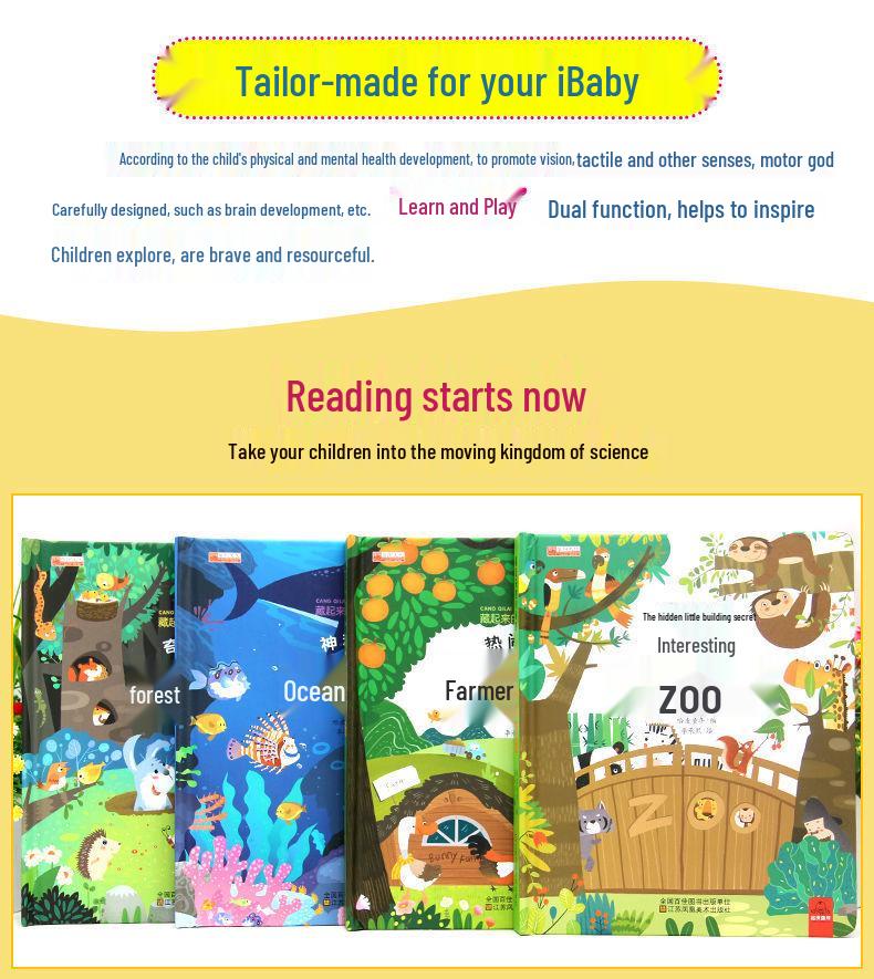 8-Volume 3D Pop-Up Science Book for Kids: Tear-Resistant Hardcover Picture Series