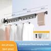 Modern Aluminum Alloy Wallmounted Folding Clothes Drying Rack With Extendable Rod For Indoor And Balcony Use