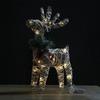 Christmas Reindeer Decoration Durable Iron Reindeer Ornament Festive 3d Iron Reindeer Decoration for Christmas Yard for Indoor