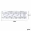 Sanwa Supply Wireless Keyboard USB Connection Compact Japanese 109 Keys Membrane White SKB-WL34SETW