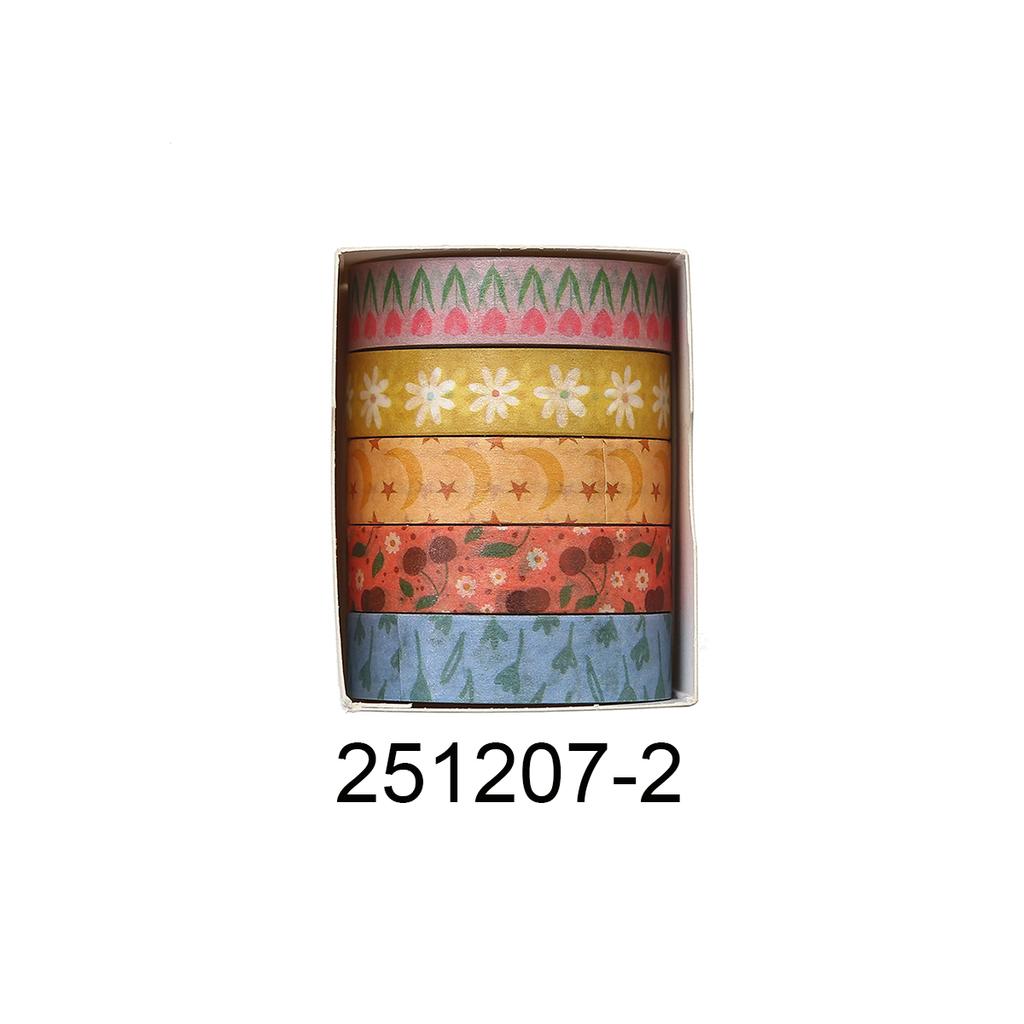 Retro Flower vintage Washi tape set, suitable for DIY photo frames, diaries, gift box packaging, exquisite decorative items
